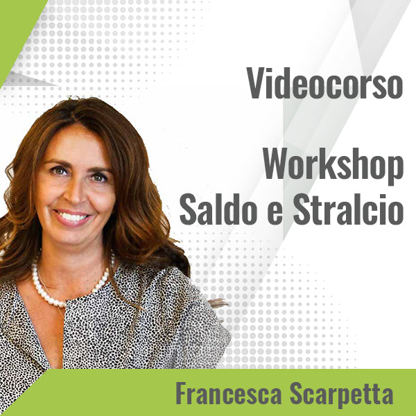 REGISTRAZIONE Workshop Saldo e Stralcio STREAMING 16 FEBBRAIO