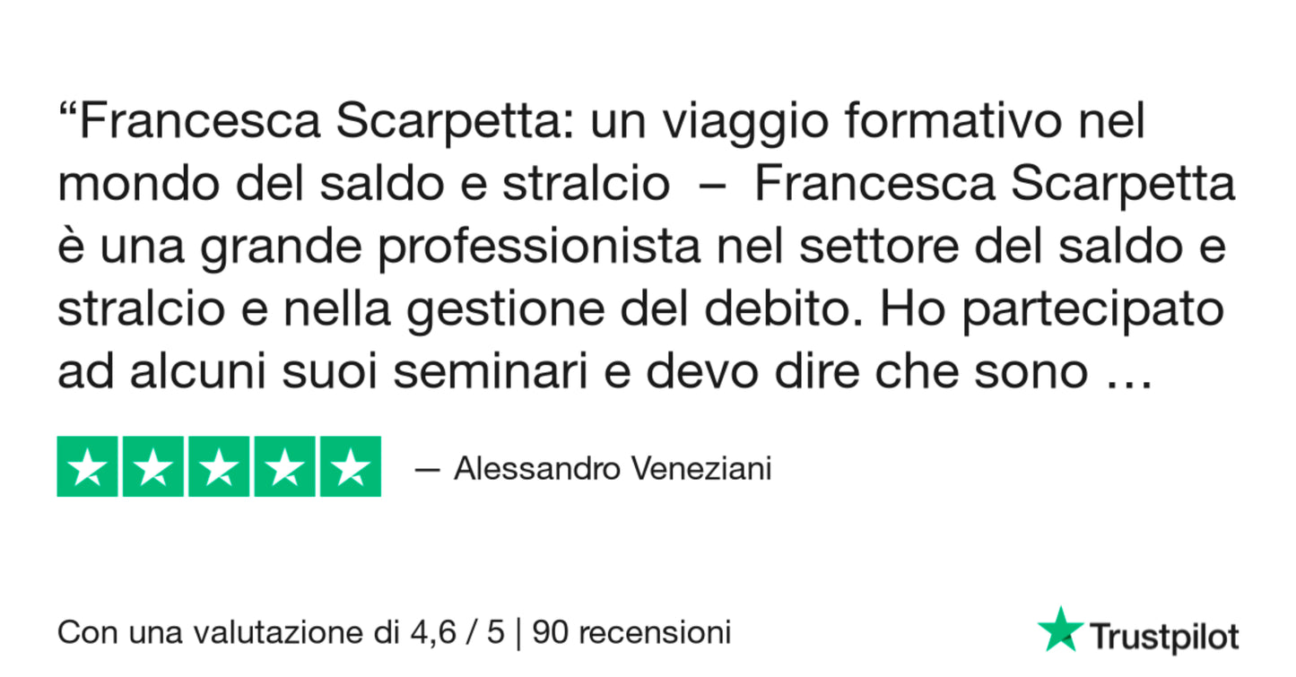 CORSO SALDO E STRALCIO