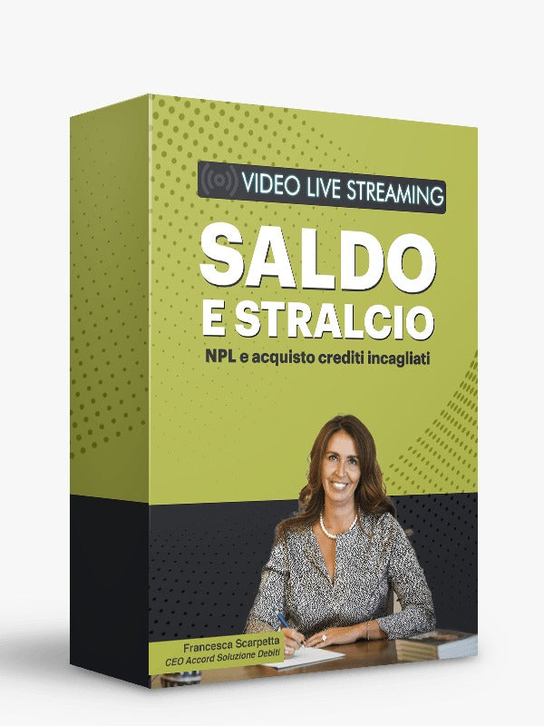 CORSO SALDO E STRALCIO ON LINE