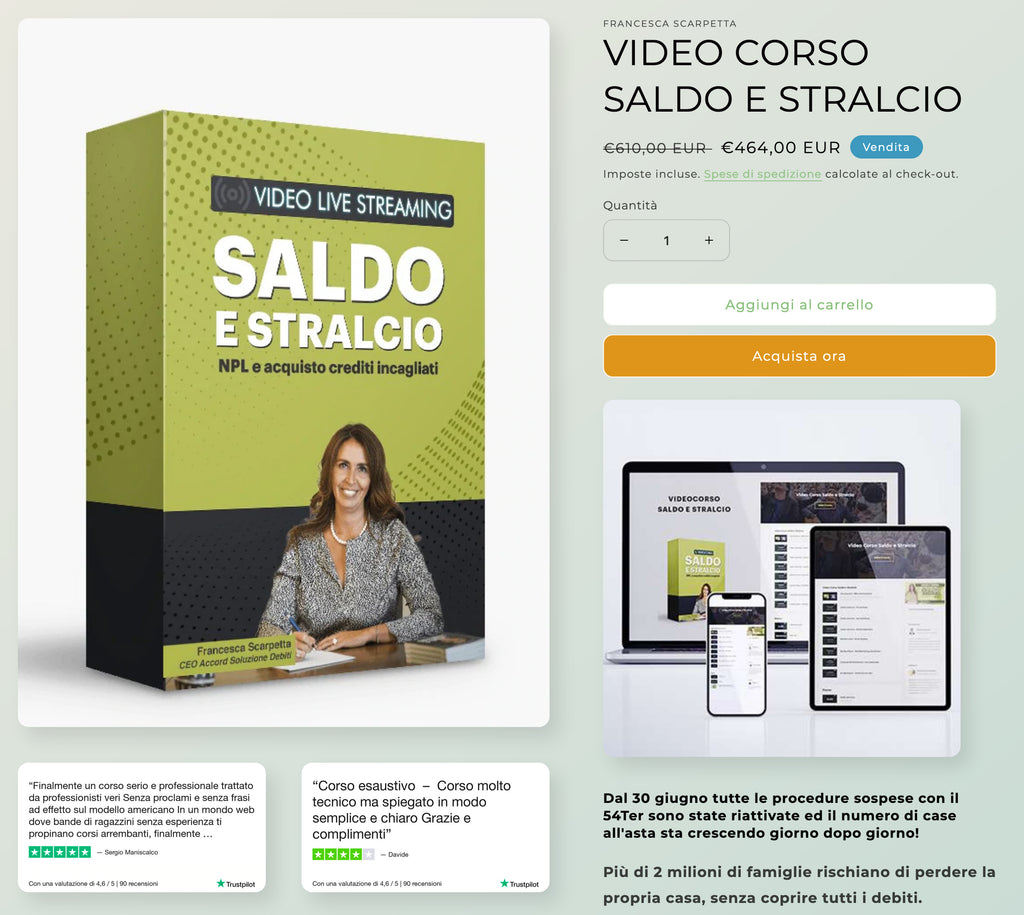 Finalmente un corso serio e professionale